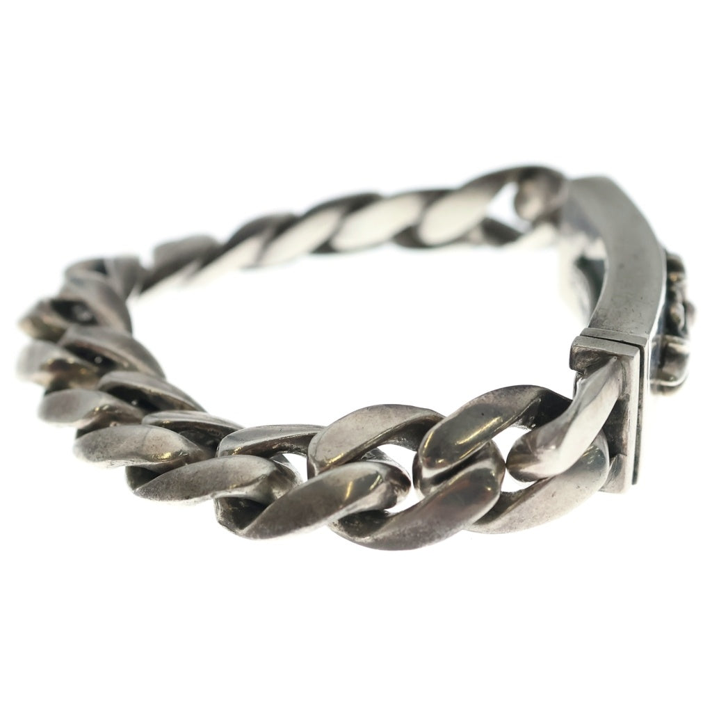 CHROME HEARTS(クロムハーツ) ID FLORAL CRS フローラルクロスIDクラシックリンク ブレスレット 13LINK シルバー BCA164