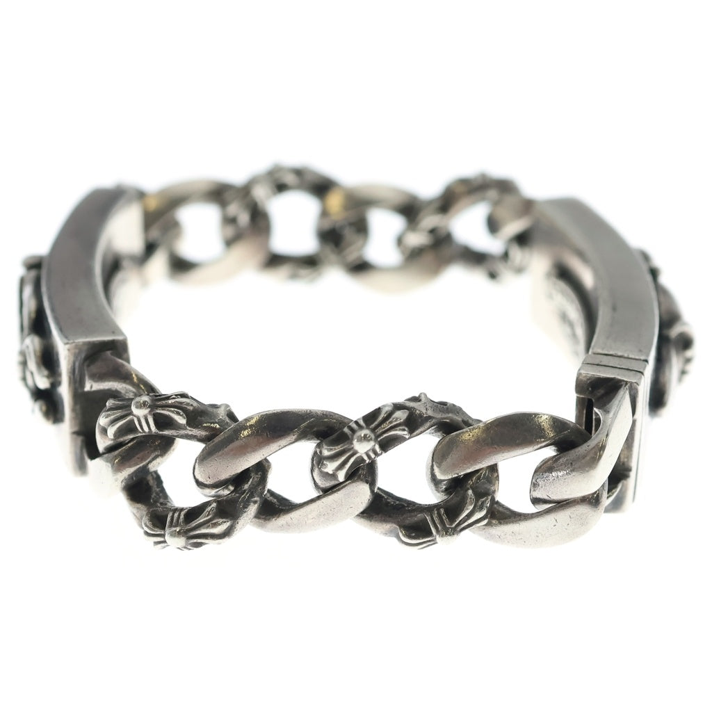 CHROME HEARTS(クロムハーツ) ID DBL DAGGER ダブルID ダガー ハートダガー ファンシーリンクブレスレット シルバー
