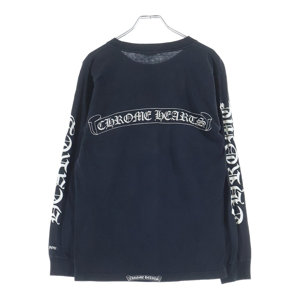 CHROME HEARTS(クロムハーツ) OLD L/S オールド バックスクロールラベルプリント 長袖Tシャツ -