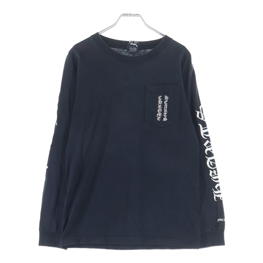 CHROME HEARTS(クロムハーツ) OLD L/S オールド バックスクロールラベルプリント 長袖Tシャツ -