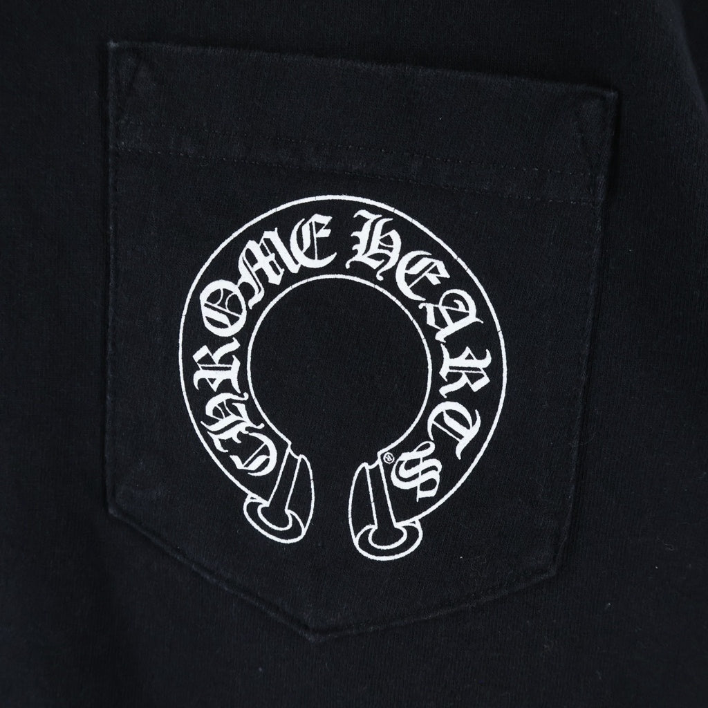 CHROME HEARTS(クロムハーツ) OLD S/S オールド 袖CHクロス バックスクロールラベルプリント 半袖Tシャツ -