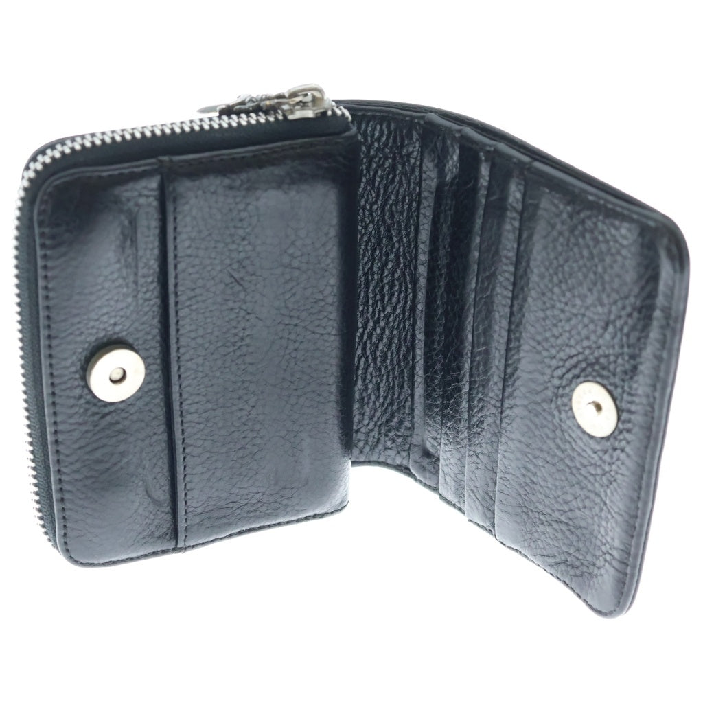 CHROME HEARTS(クロムハーツ) SQ ZIP BILL スクエアジップビル レザーウォレット 財布 ブラック
