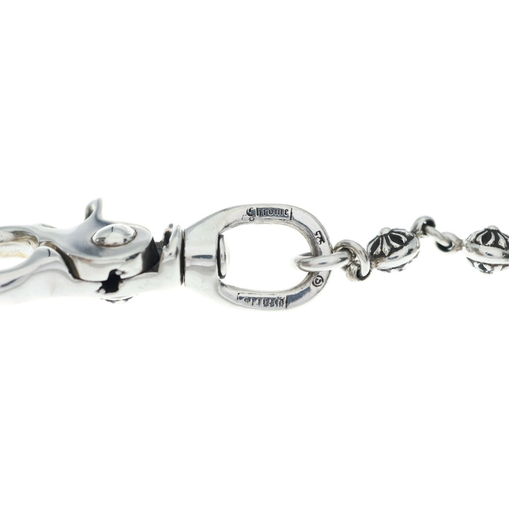 CHROME HEARTS(クロムハーツ) 1BALL SHORT-T/2クリップショート#1クロスボール ウォレットチェーン シルバー BCA062
