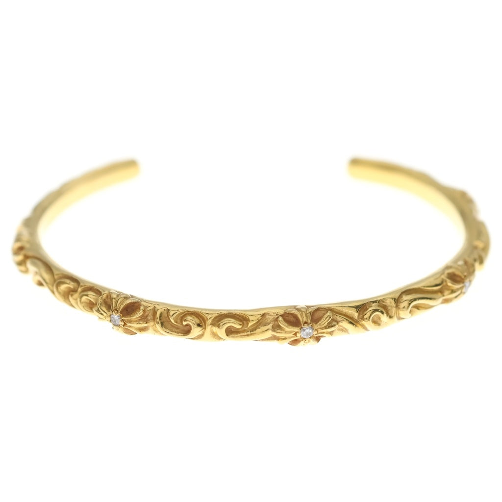 CHROME HEARTS(クロムハーツ) BANGLE SBT A DIA 22K SBTバンド アフターダイヤ バングル ゴールド
