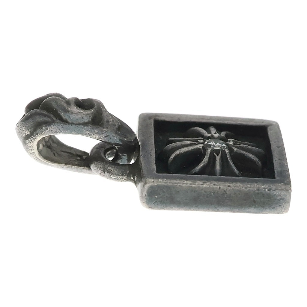 CHROME HEARTS(クロムハーツ) FRAMED CH PLUS 1DIA フレームドCHプラス 1ダイヤ ペンダントトップ シルバー