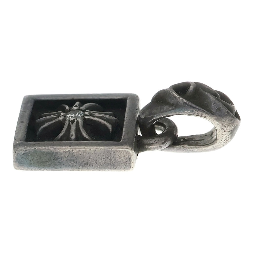 CHROME HEARTS(クロムハーツ) FRAMED CH PLUS 1DIA フレームドCHプラス 1ダイヤ ペンダントトップ シルバー