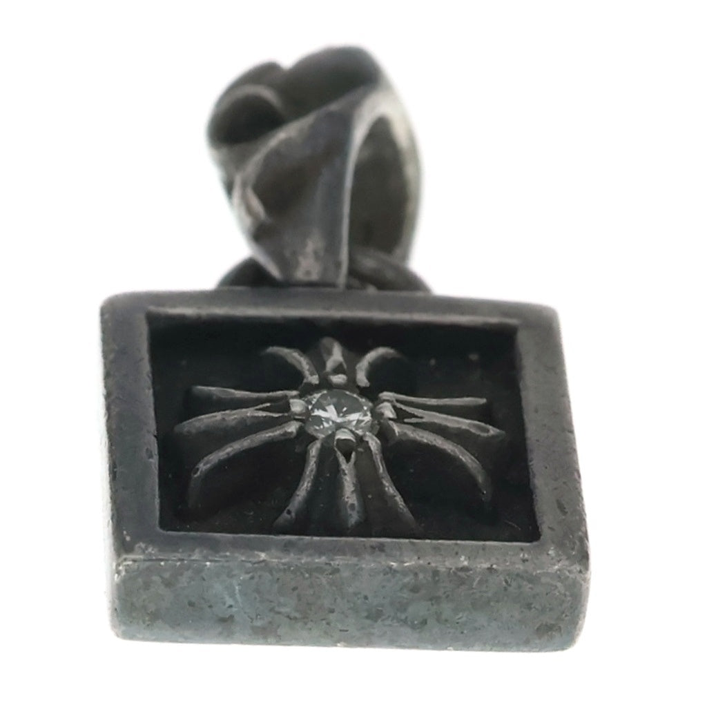 CHROME HEARTS(クロムハーツ) FRAMED CH PLUS 1DIA フレームドCHプラス 1ダイヤ ペンダントトップ シルバー