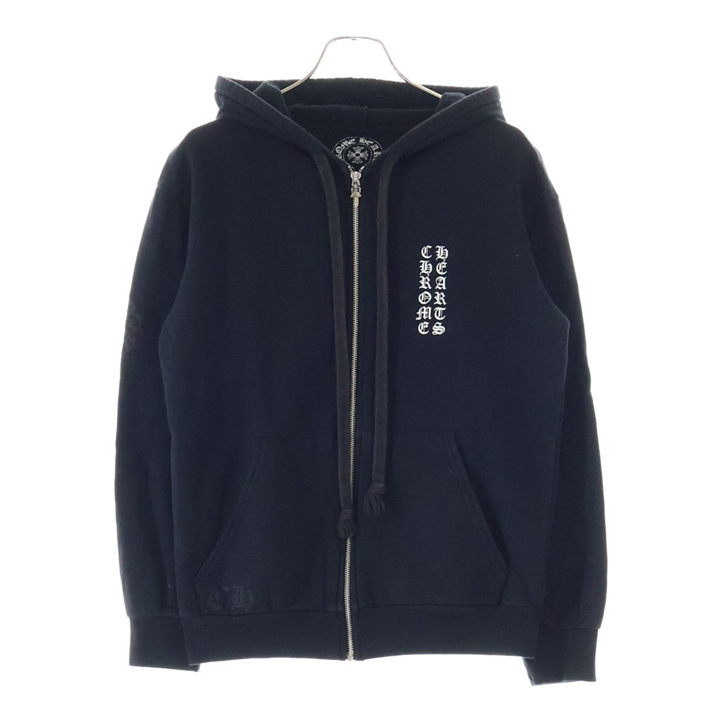 CHROME HEARTS(クロムハーツ) SWTSHIRT HD ZIP バックセメタリークロスプリント ジップアップパーカー