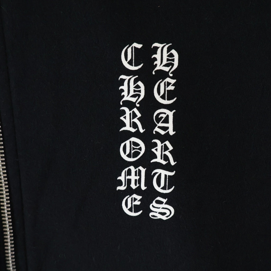 CHROME HEARTS(クロムハーツ) SWTSHIRT HD ZIP バックセメタリークロスプリント ジップアップパーカー