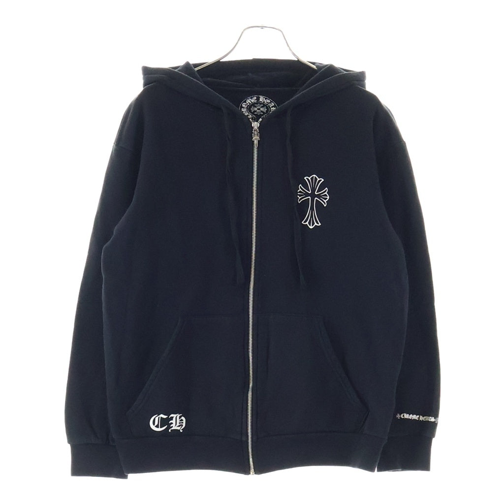 CHROME HEARTS(クロムハーツ) SWTSHIRT HD ZIP バックセメタリーCHクロスプリント ジップアップパーカー