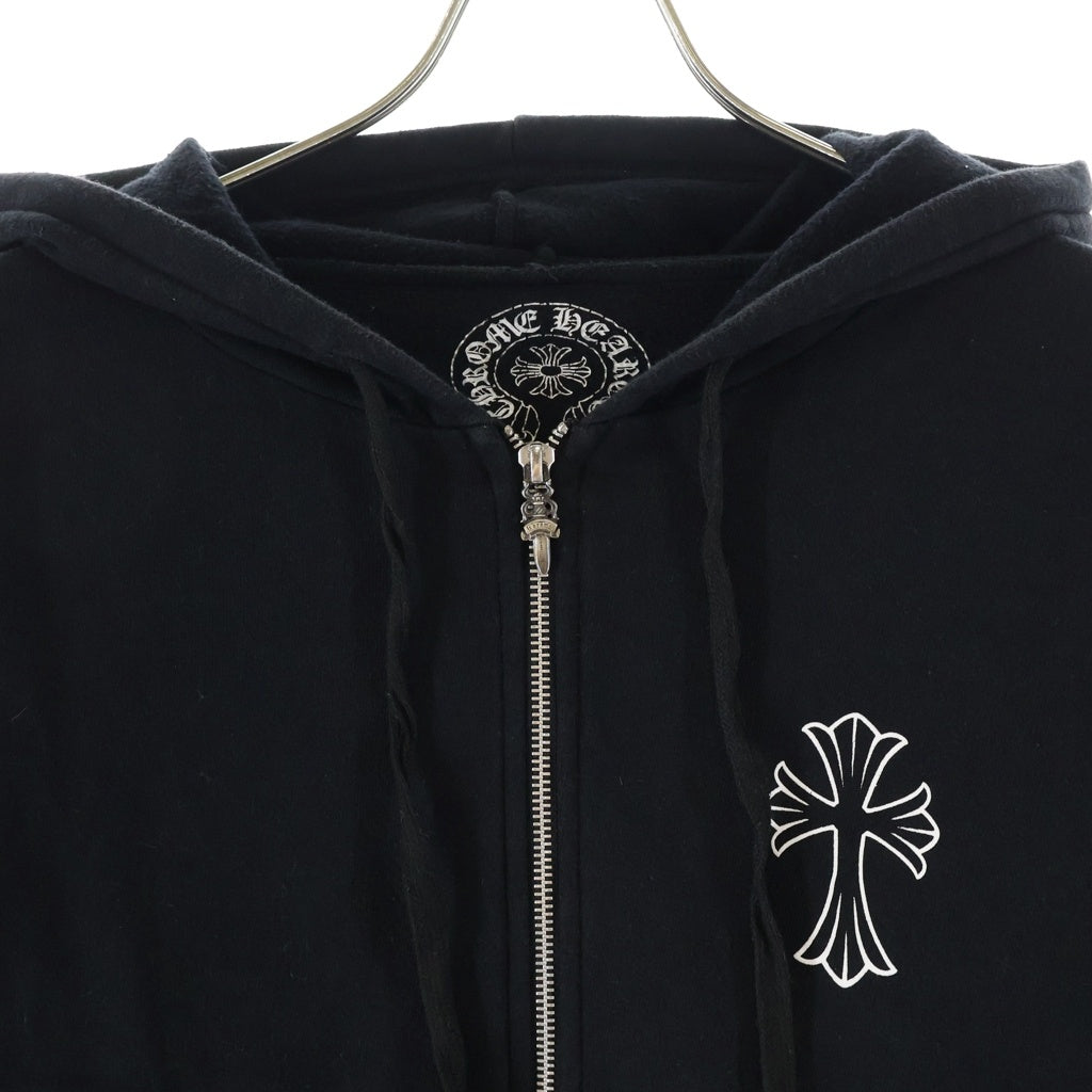 CHROME HEARTS(クロムハーツ) SWTSHIRT HD ZIP バックセメタリーCHクロスプリント ジップアップパーカー