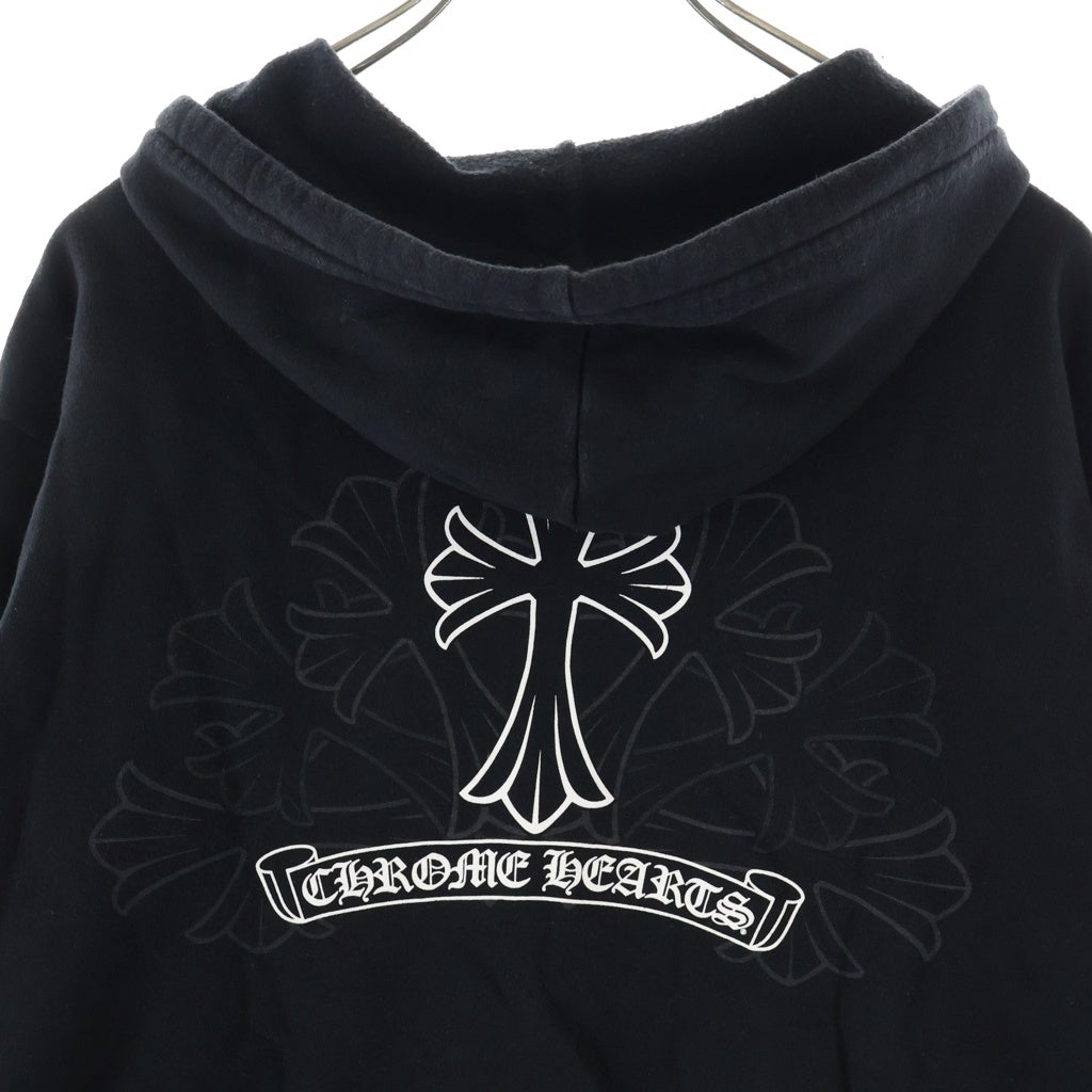 CHROME HEARTS(クロムハーツ) SWTSHIRT HD ZIP バックセメタリーCHクロスプリント ジップアップパーカー