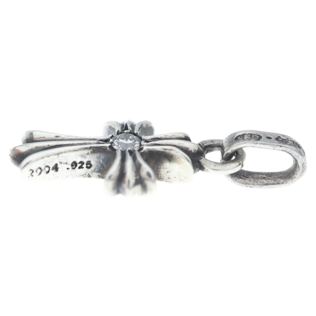 CHROME HEARTS(クロムハーツ) CRS BBYFAT DMND ベイビーファットクロス 両面1ダイヤ ペンダントトップ シルバー BCA238