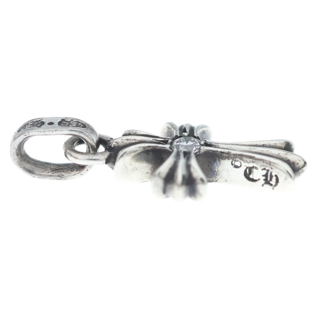 CHROME HEARTS(クロムハーツ) CRS BBYFAT DMND ベイビーファットクロス 両面1ダイヤ ペンダントトップ シルバー BCA238