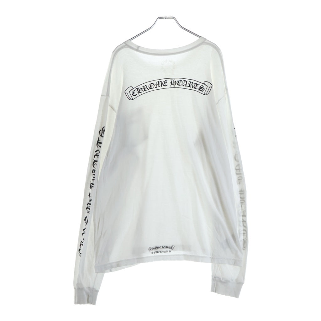 CHROME HEARTS(クロムハーツ) CH L/S 袖英字ロゴ バックスクロールラベル 長袖Tシャツ