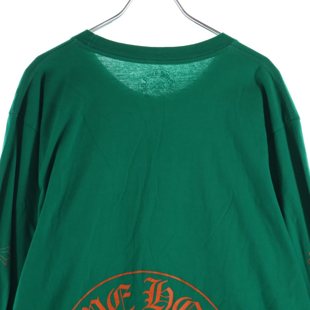 CHROME HEARTS(クロムハーツ) CH L/S 袖CHクロス ホースシュープリント 長袖Tシャツ