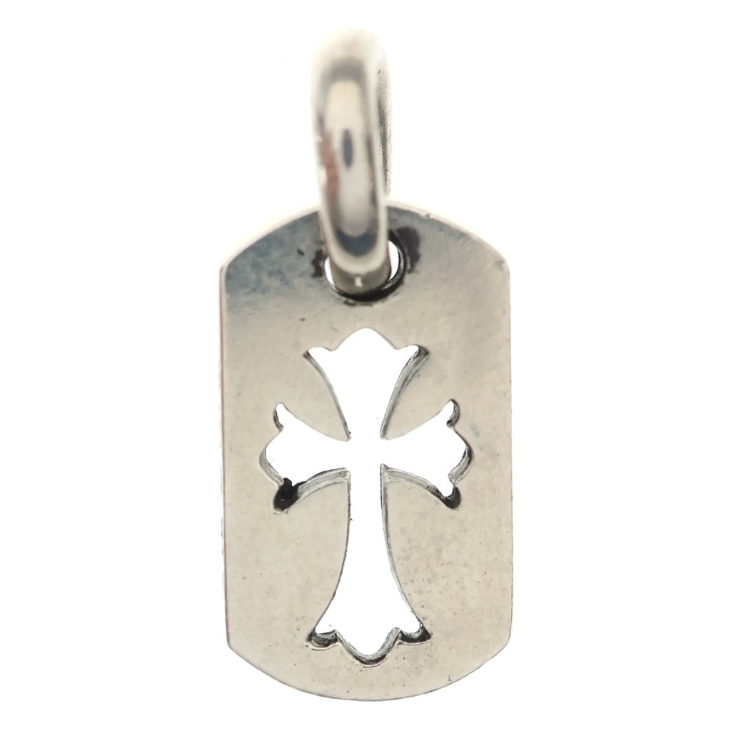 CHROME HEARTS(クロムハーツ) DT TNY CO CRS タイニーカットアウトクロスドッグタグ チャーム ペンダントトップ シルバー BCA252