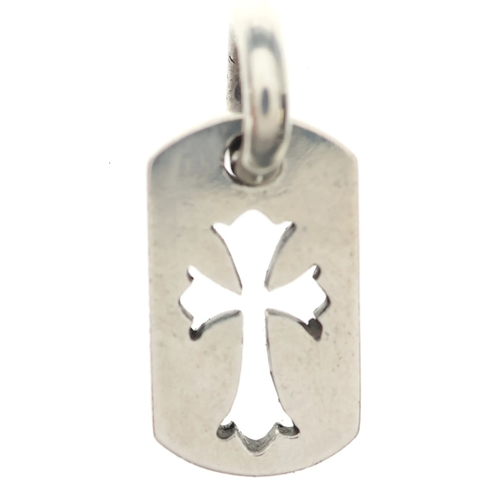 CHROME HEARTS(クロムハーツ) DT TNY CO CRS タイニーカットアウトクロスドッグタグ チャーム ペンダントトップ シルバー BCA252