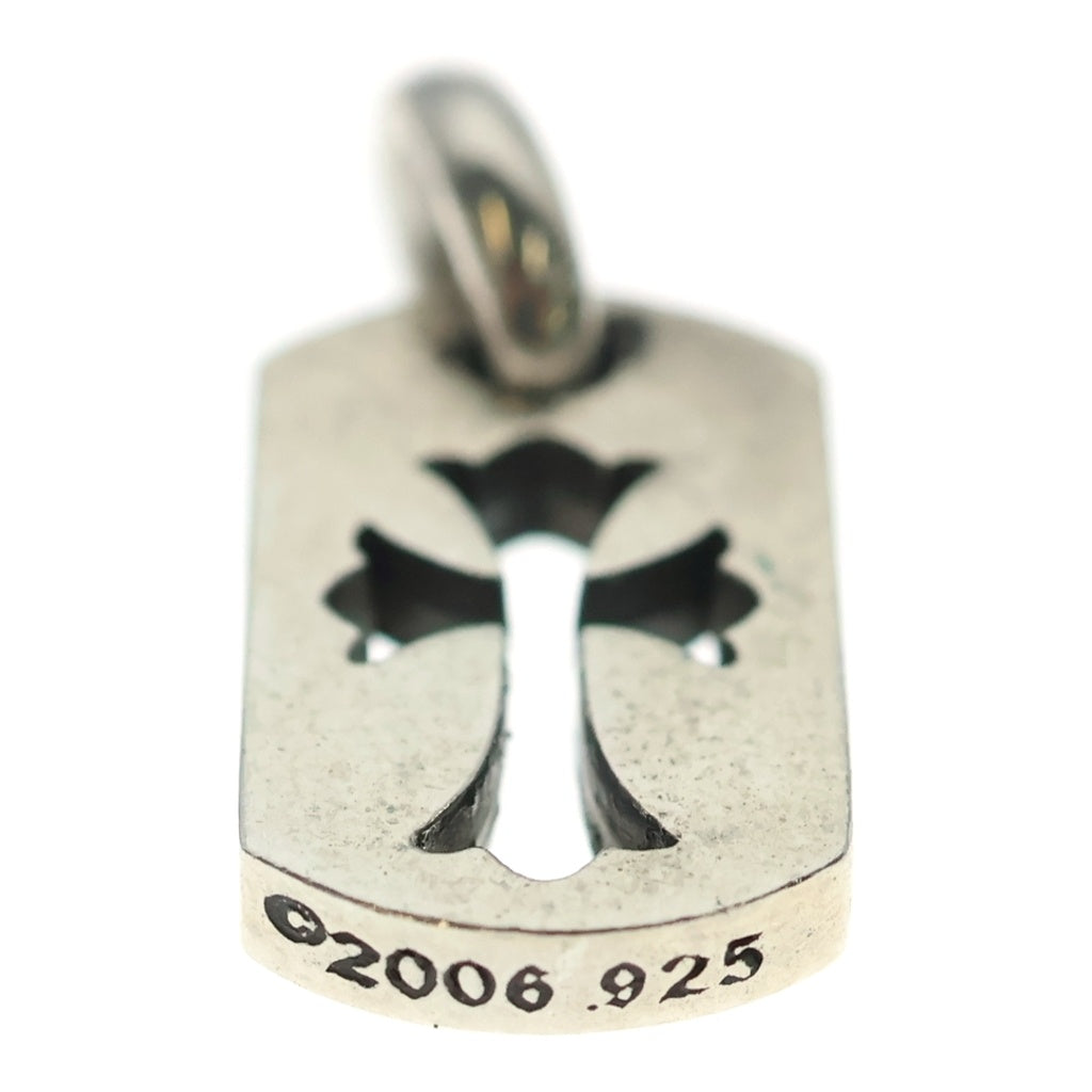 CHROME HEARTS(クロムハーツ) DT TNY CO CRS タイニーカットアウトクロスドッグタグ チャーム ペンダントトップ シルバー BCA252