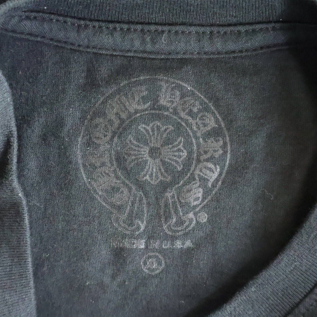 CHROME HEARTS(クロムハーツ) HORSESHOE S/S TEE BLACK/NEON YELLOW ホースシュー ショートスリーブ Tシャツ ブラック/イエロー