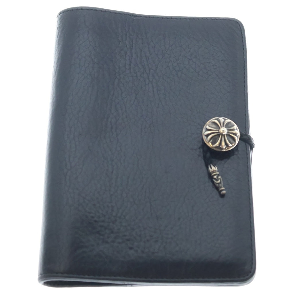 CHROME HEARTS(クロムハーツ) AGENDA PLAIN アジェンダ クロスボールボタンブックカバー ブラック