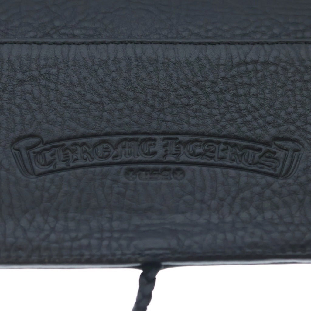 CHROME HEARTS(クロムハーツ) AGENDA PLAIN アジェンダ クロスボールボタンブックカバー ブラック