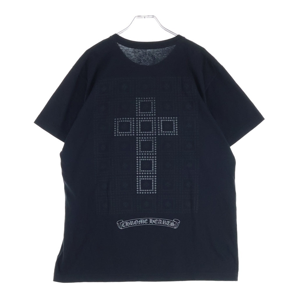 CHROME HEARTS(クロムハーツ) CH S/S バックフレームドCHプラスプリント 半袖Tシャツ カットソー ブラック