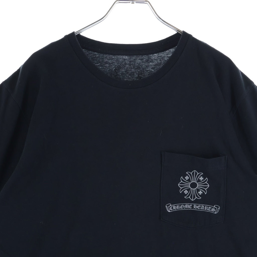 CHROME HEARTS(クロムハーツ) CH S/S バックフレームドCHプラスプリント 半袖Tシャツ カットソー ブラック