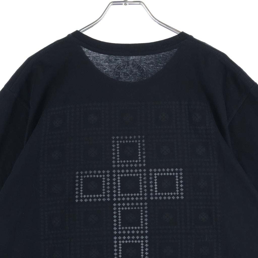 CHROME HEARTS(クロムハーツ) CH S/S バックフレームドCHプラスプリント 半袖Tシャツ カットソー ブラック