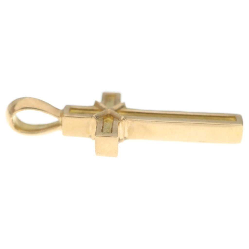 CHROME HEARTS(クロムハーツ) 22K MAPPLE THORPE メイプルソープクロスチャーム ゴールドネックレストップ