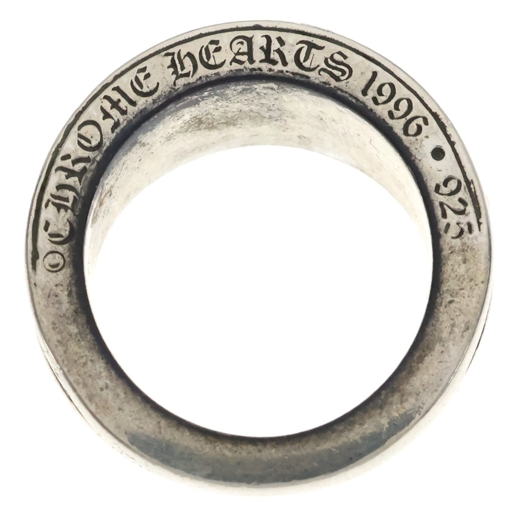 CHROME HEARTS(クロムハーツ) NARROW V CHX PLS ナローVバンド CHプラス リング シルバー