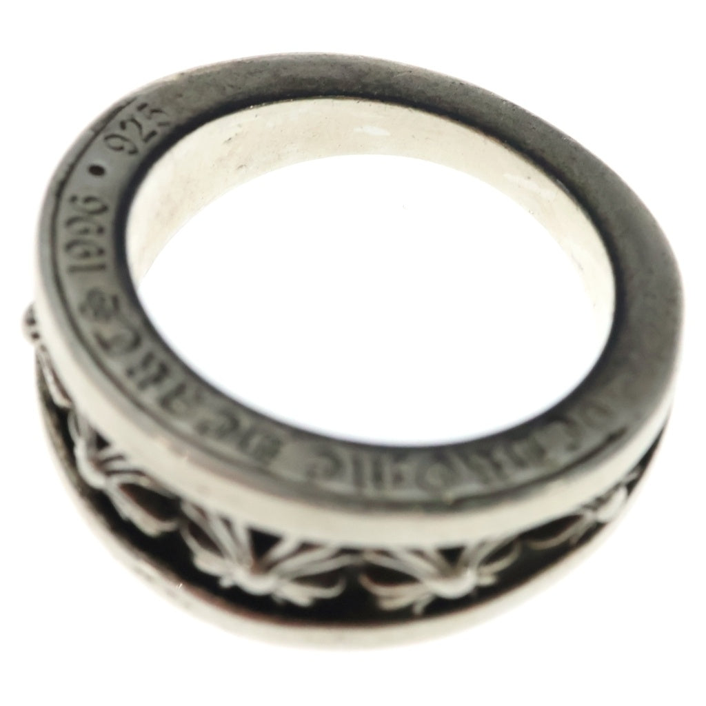 CHROME HEARTS(クロムハーツ) NARROW V CHX PLS ナローVバンド CHプラス リング シルバー