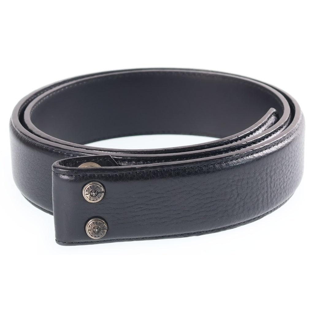 CHROME HEARTS(クロムハーツ) 1.5 STRAP 1.5inchスクロールレーベルリベッツ レザーベルト