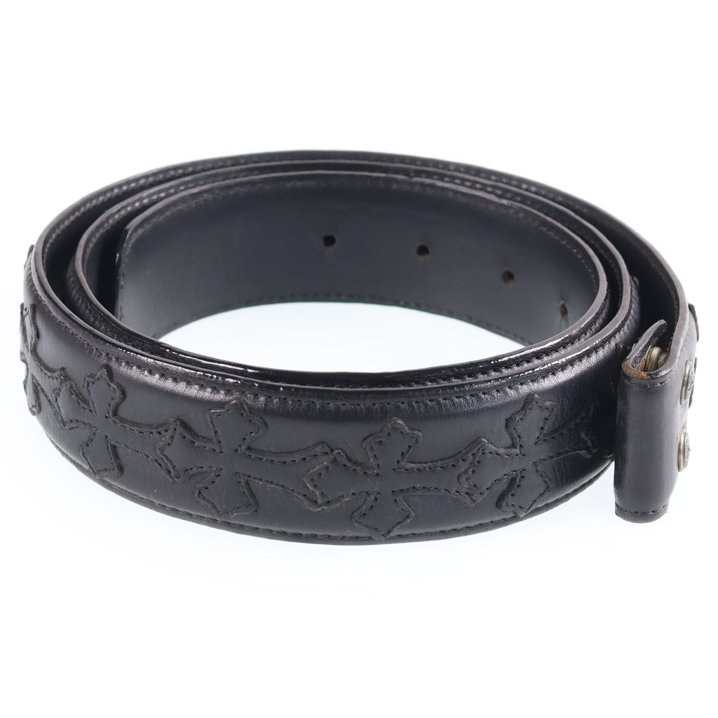 CHROME HEARTS(クロムハーツ) 1.5 STRAP CEMETERY 1.5inchセメタリークロスパッチ レザーベルト