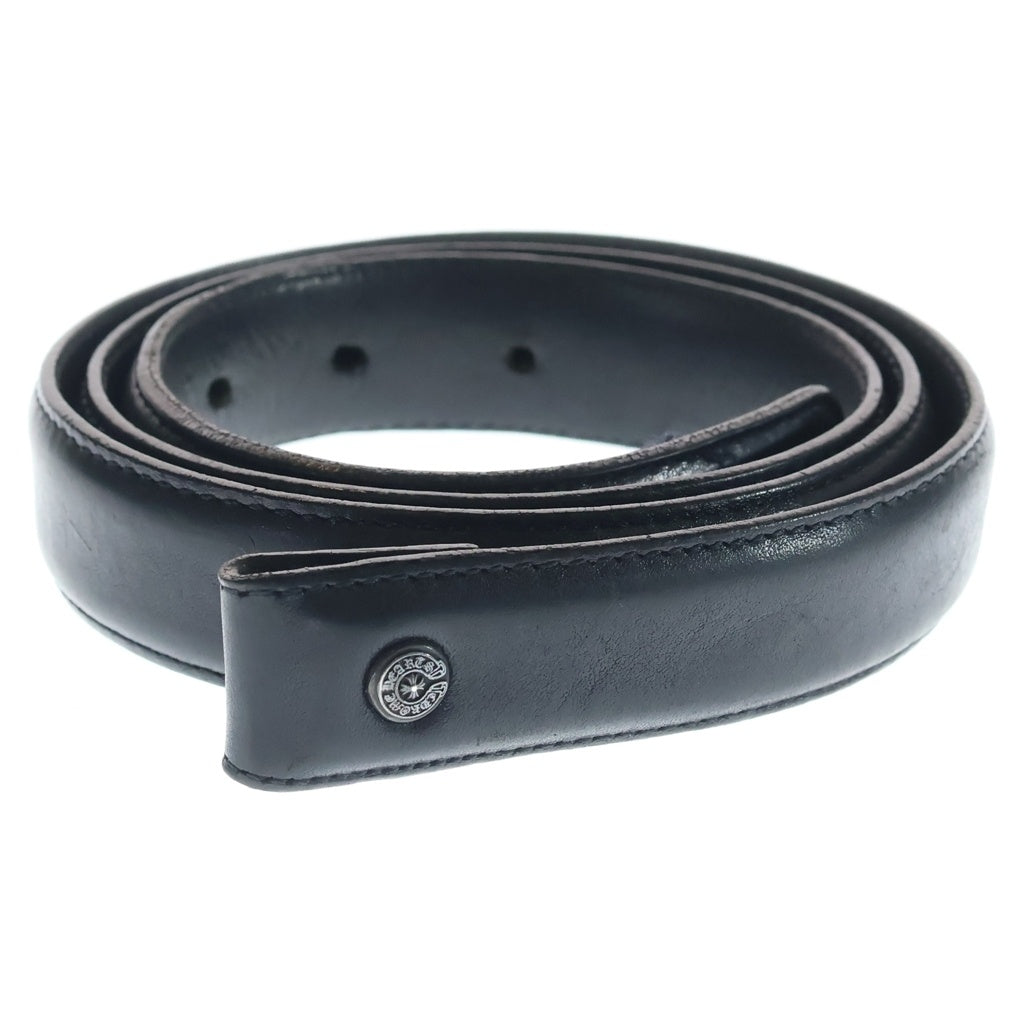 CHROME HEARTS(クロムハーツ) 1.0 STRAP 1.0inchスクロールレーベルリベッツ レザーベルト