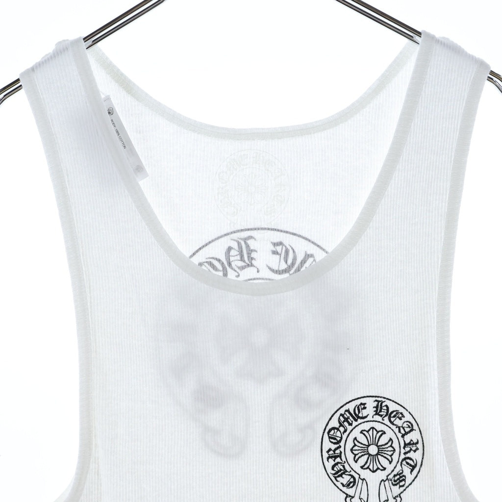 CHROME HEARTS(クロムハーツ) RIB TANK ホースシューロゴタンクトップ ホワイト