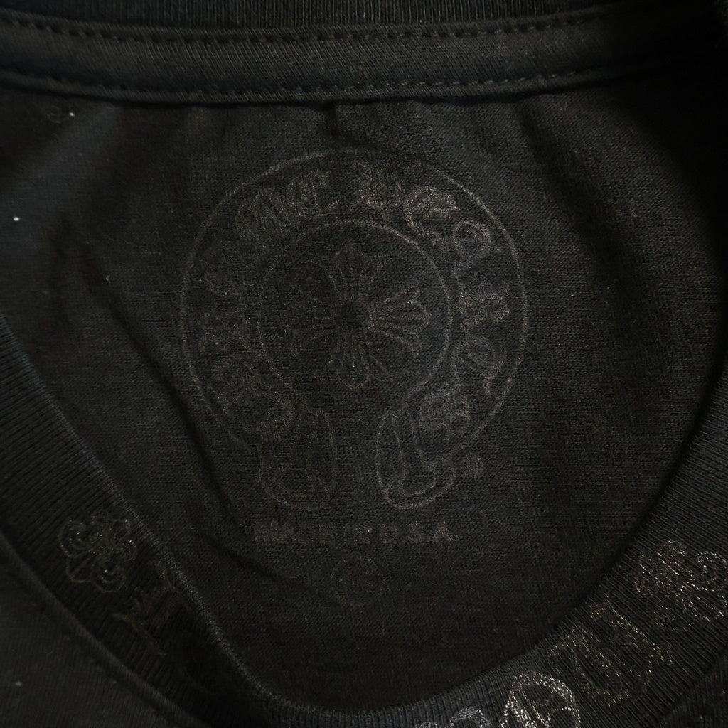 CHROME HEARTS(クロムハーツ) CANNES LIMITED LOVE YOU NECK ROGO TEE カンヌ限定ラブユーネックロゴ Tシャツ ブラック