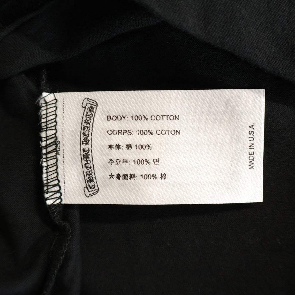 CHROME HEARTS(クロムハーツ) CANNES LIMITED LOVE YOU NECK ROGO TEE カンヌ限定ラブユーネックロゴ Tシャツ ブラック
