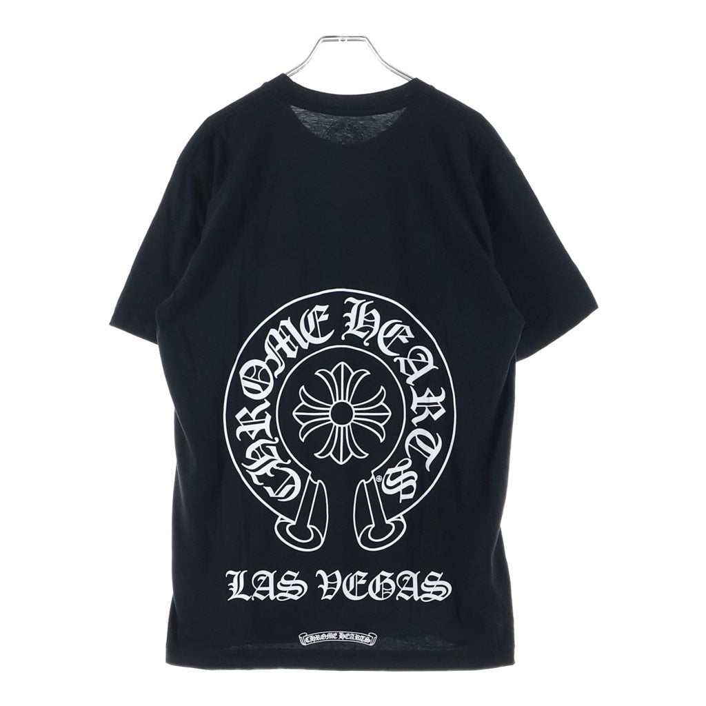 CHROME HEARTS(クロムハーツ) LOS ANGELS HORSESHOE S/S TEE ロサンゼルス限定 ホースシュー クルーネック半袖Tシャツ カットソー ブラック