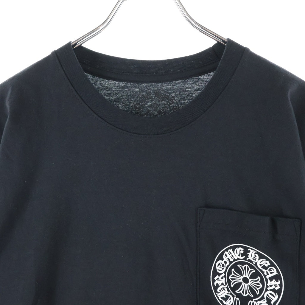 CHROME HEARTS(クロムハーツ) LOS ANGELS HORSESHOE S/S TEE ロサンゼルス限定 ホースシュー クルーネック半袖Tシャツ カットソー ブラック