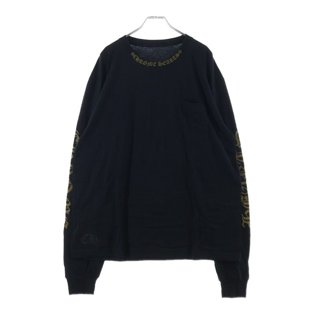 CHROME HEARTS(クロムハーツ) CH L S 1 ネックロゴ長袖カットソー