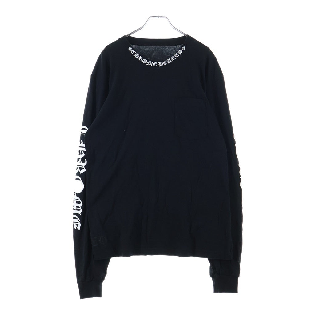 CHROME HEARTS(クロムハーツ) CH L S 1 ネックロゴ長袖カットソー