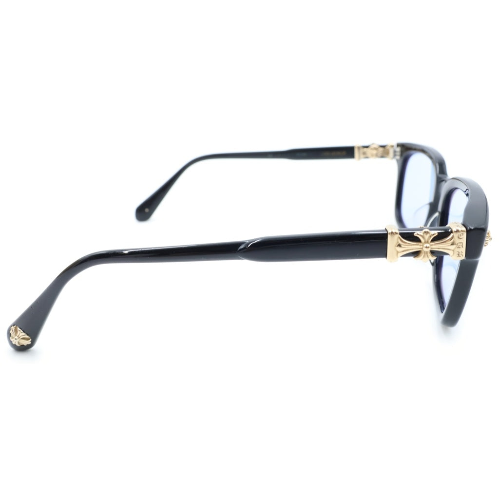 CHROME HEARTS(クロムハーツ) COX UCKER CHクロステンプルサングラス メガネ アイウェア ブラック/ゴールド