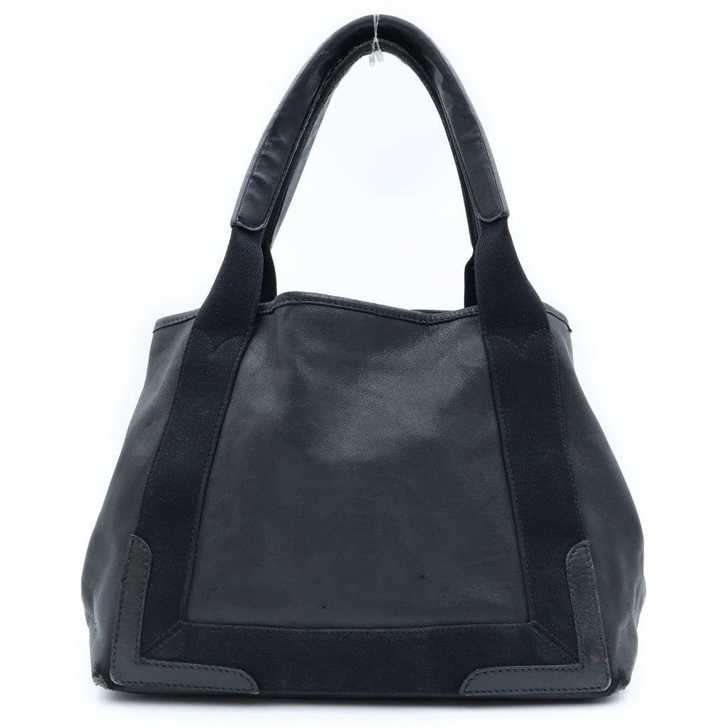 BALENCIAGA(バレンシアガ) ネイビーカバスS レザー ハンドバッグ トートバッグ ブラック 339933 レディース