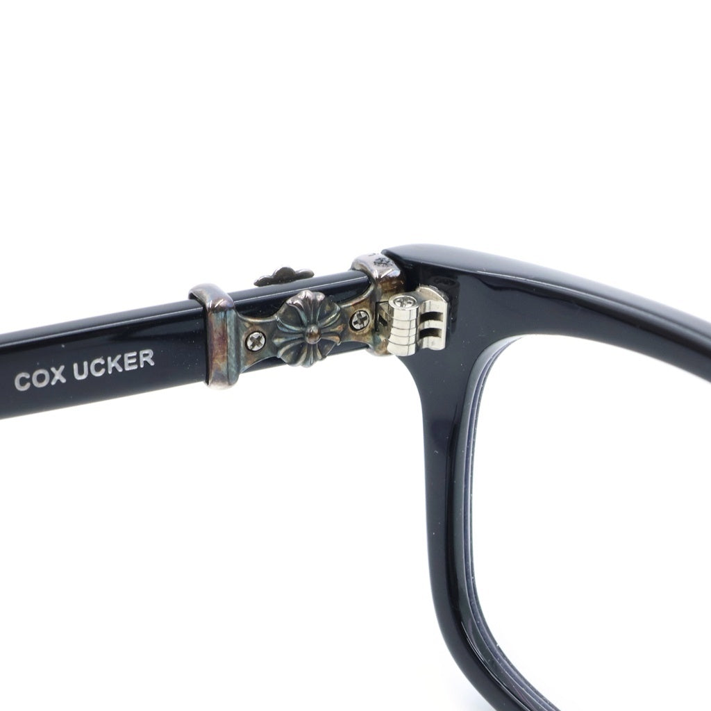 CHROME HEARTS(クロムハーツ) COX UCKER CHクロステンプルサングラス メガネ アイウェア ブラック/シルバー