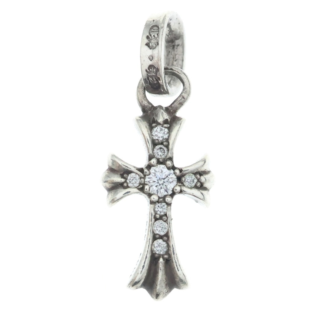 CHROME HEARTS(クロムハーツ) CRS BBYFAT P DMND ベイビーファットクロス PAVEダイヤ ペンダントトップ シルバーBCA234