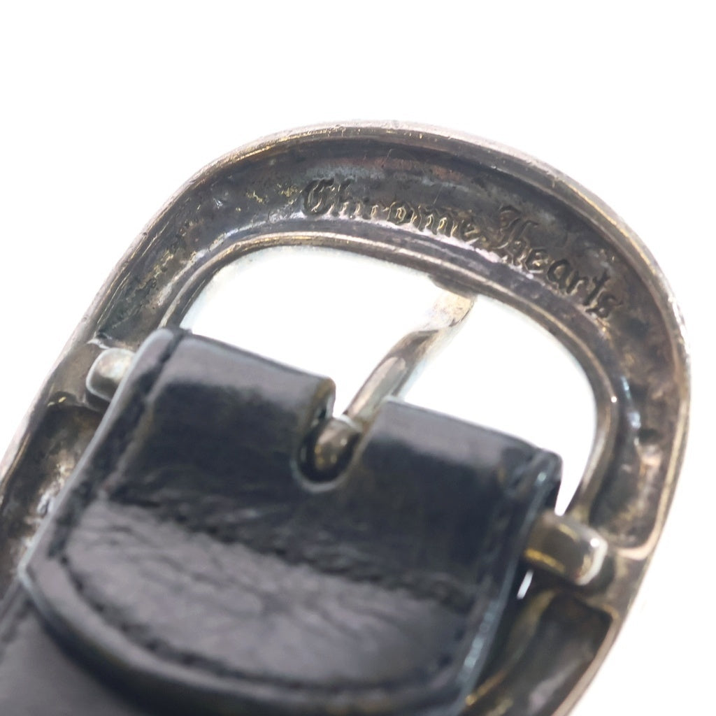 CHROME HEARTS(クロムハーツ) BLT GUNSLINGER1.5 ガンスリンガーバックル レザーベルト シルバー BCA356