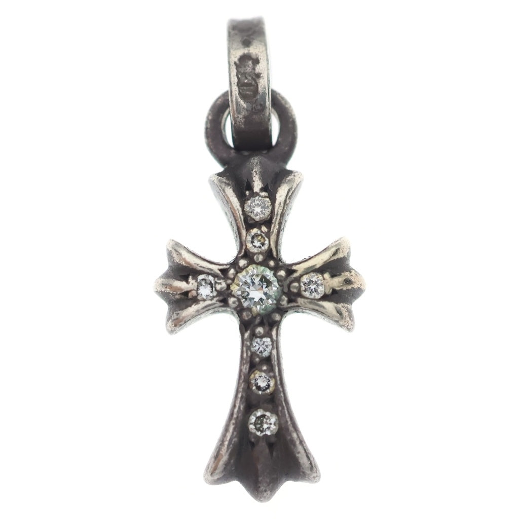 CHROME HEARTS(クロムハーツ) CRS BBYFAT P DMND ベイビーファットクロス PAVEダイヤ ペンダントトップ シルバーBCA234