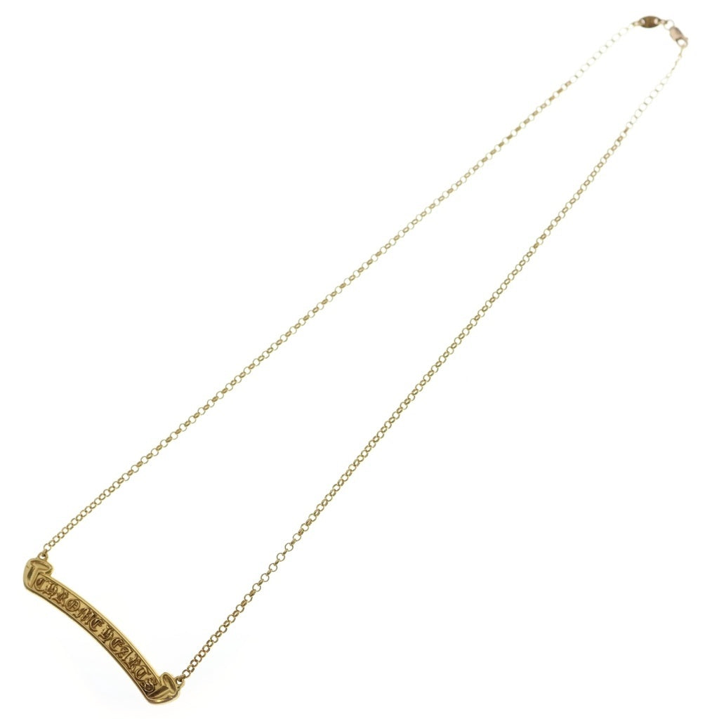 CHROME HEARTS(クロムハーツ) 22K SCROLL LABEL ROLL CHAIN スクロールラベルロールチェーン ネックレス