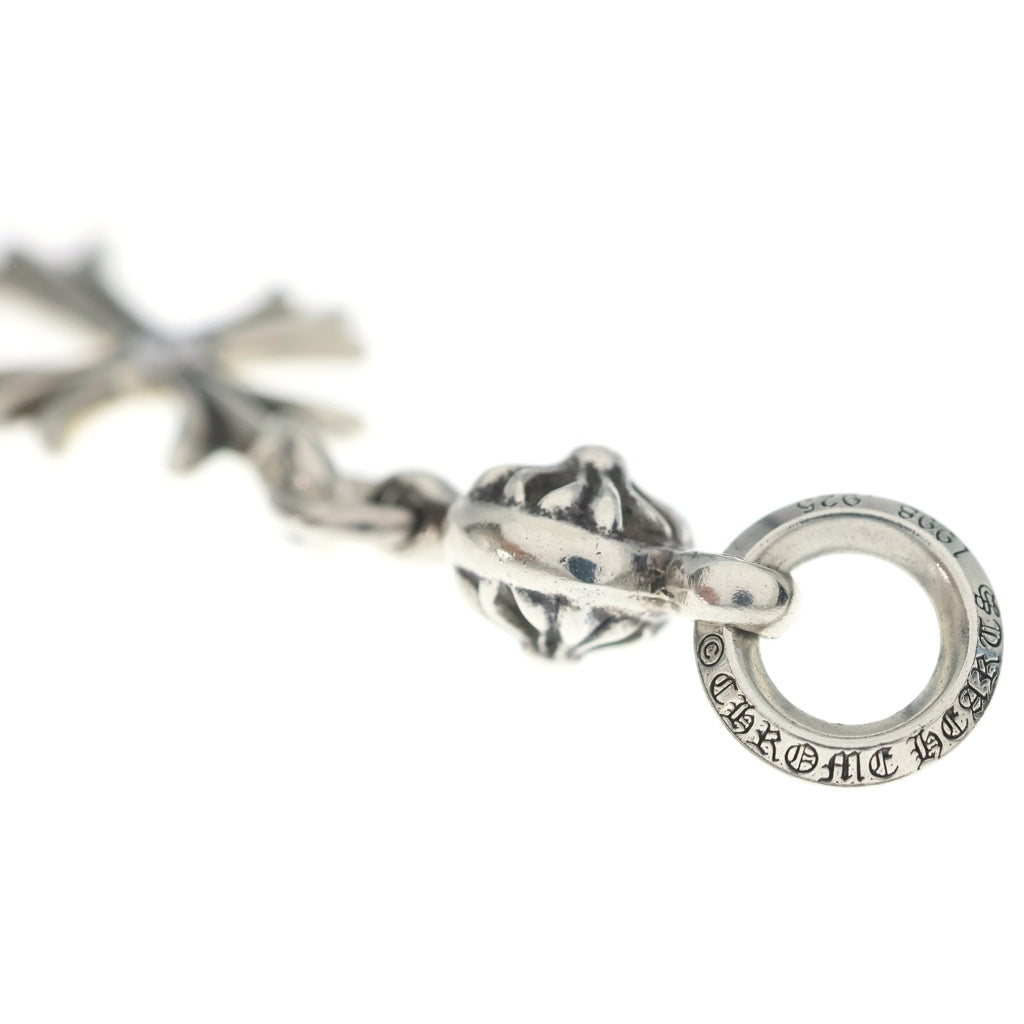 CHROME HEARTS(クロムハーツ) 1B TNY CH CRS 1DIA 1ボールタイニーCHクロス 1ダイヤ チャーム シルバーネックレストップ